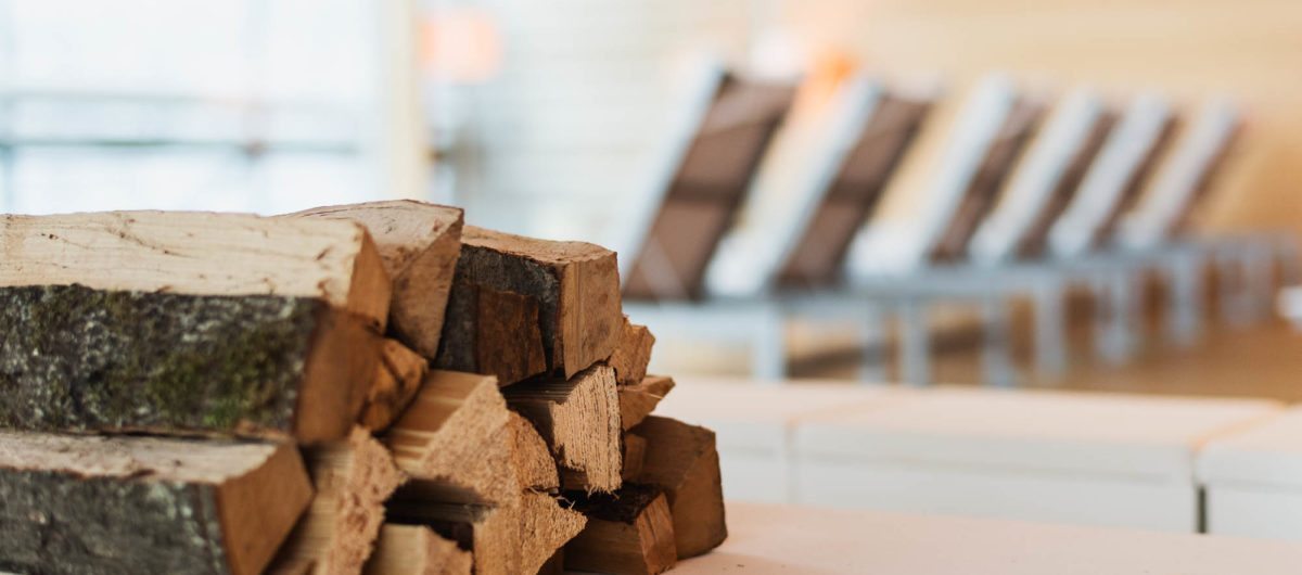 Holz für den Kamin Hotel Krone Au Bregenzerwald