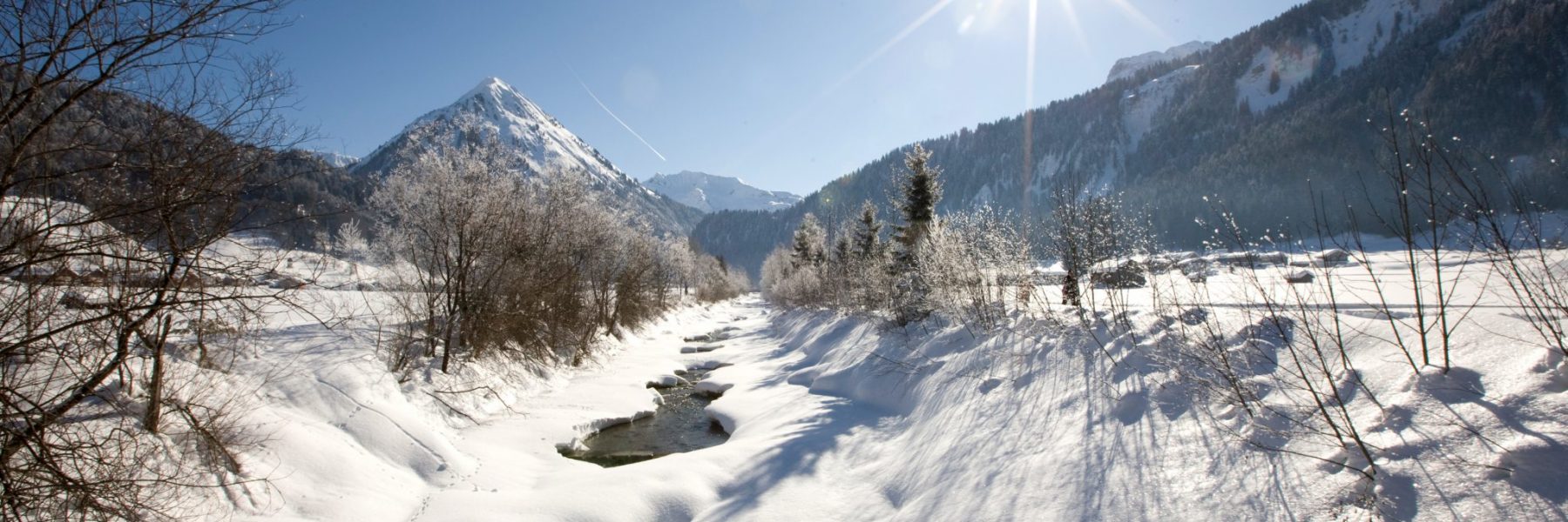 Winterlandschaft Bregenzerwald Natur Hotel Krone Au